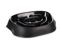 Feeding bowl exqi slowfeeder black 950ml - L34,5xB24,5xH8,5cm